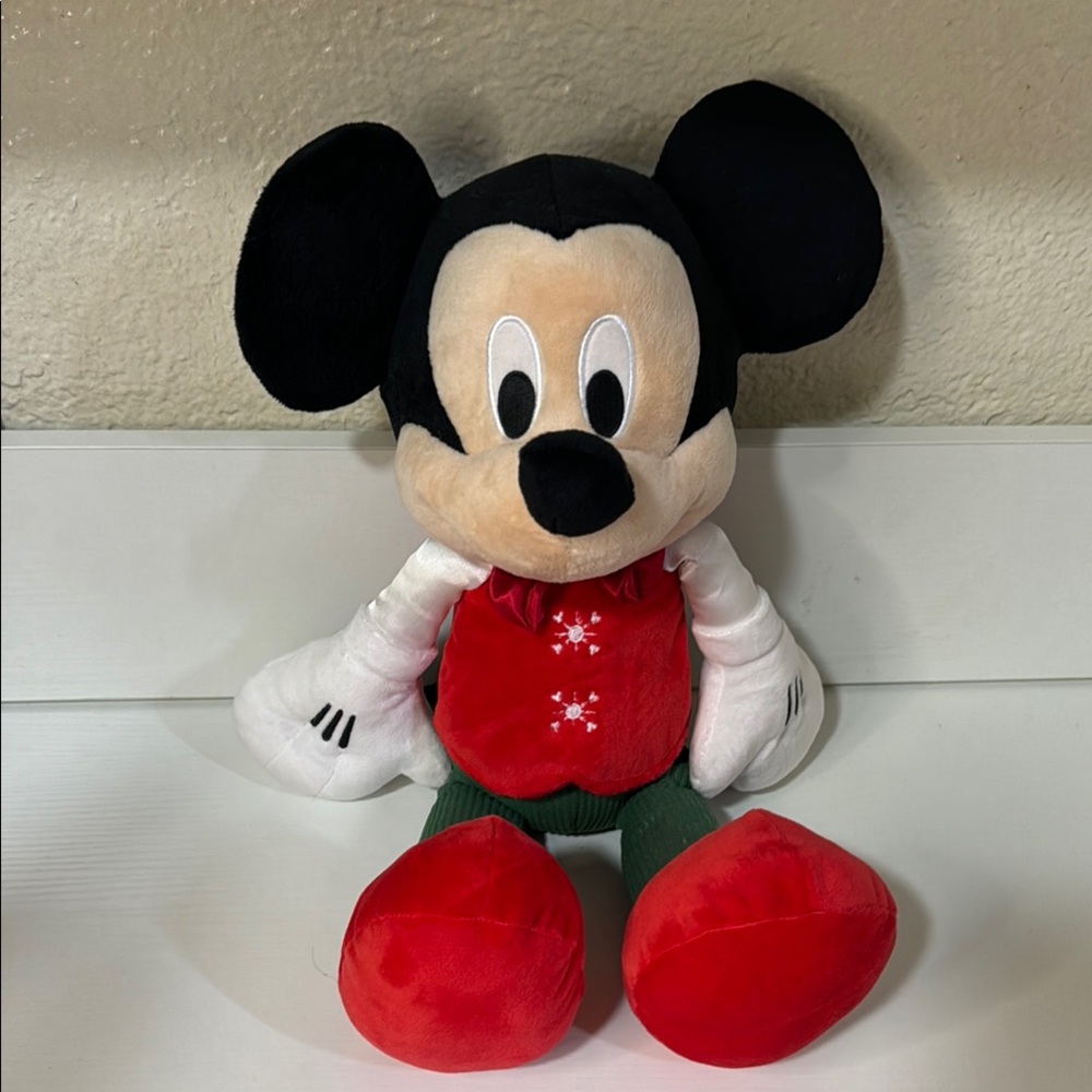 Disney Mickey Mouse Plush Toy - Red and Black